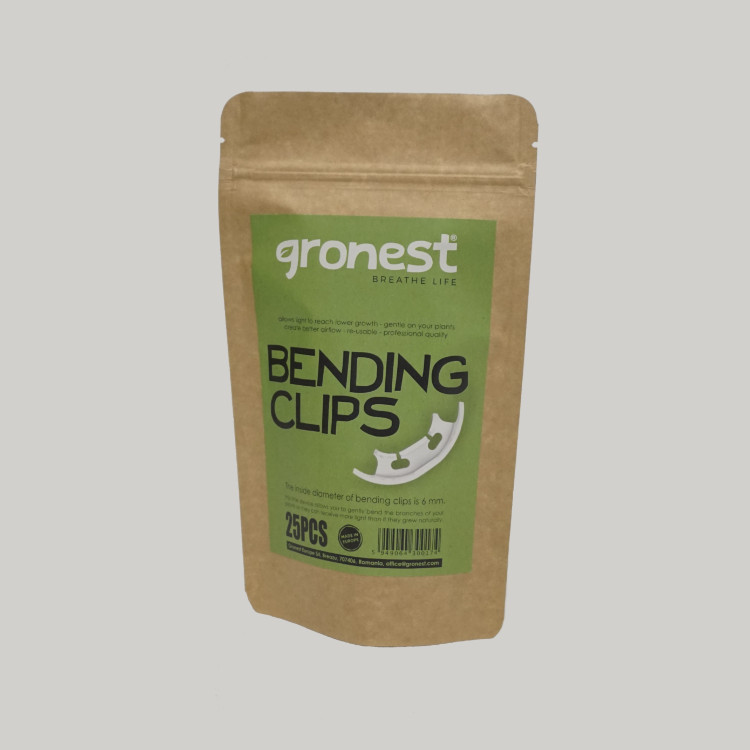 Grow stronger with Gronest Bending Clips - gentle tool to direct plant growth towards light